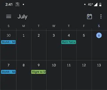 ¿Cómo activar el modo oscuro en Google Calendar?