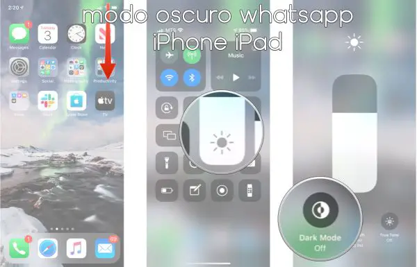 modo oscuro whatsapp iphone ipad